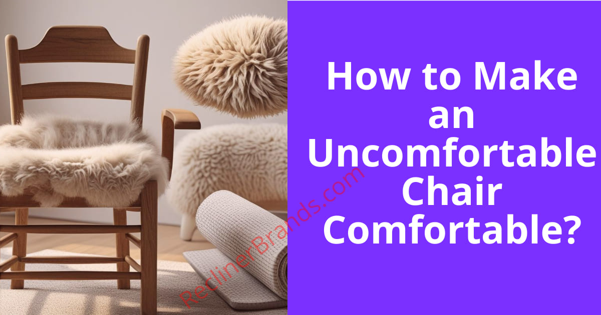 how to make an uncomfortable chair comfortable