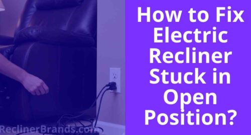 how to fix electric recliner stuck in open position
