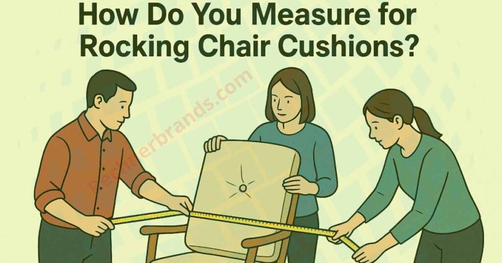 how do you measure for rocking chair cushions