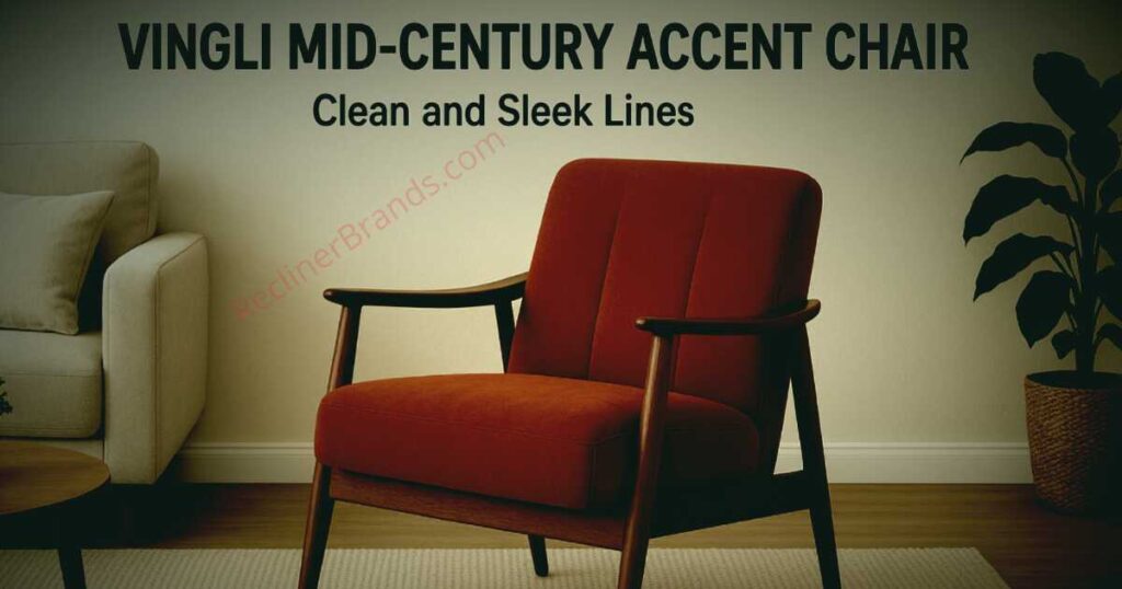 VINGLI accent chair clean and sleek lines