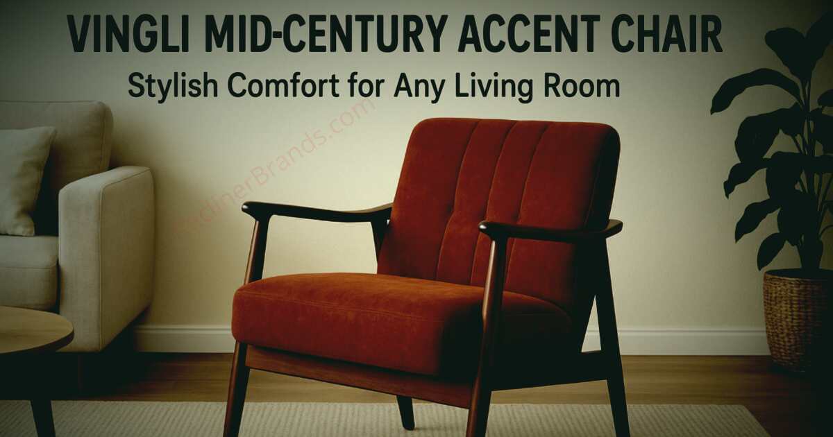VINGLI mid century accent chair