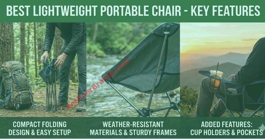 key features of lightweight camping chairs