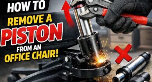 how to remove a piston from an office chair
