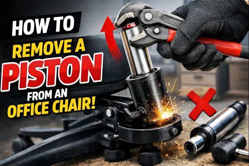 how to remove a piston from an office chair