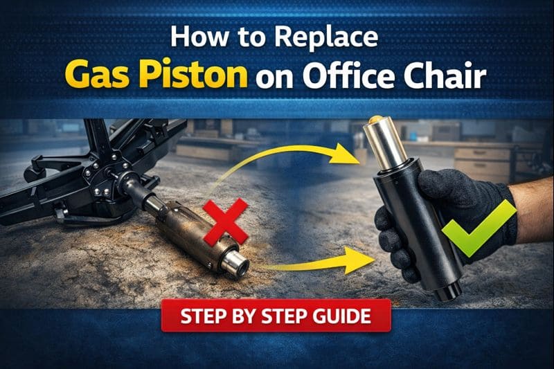 how to replace gas piston on office chair