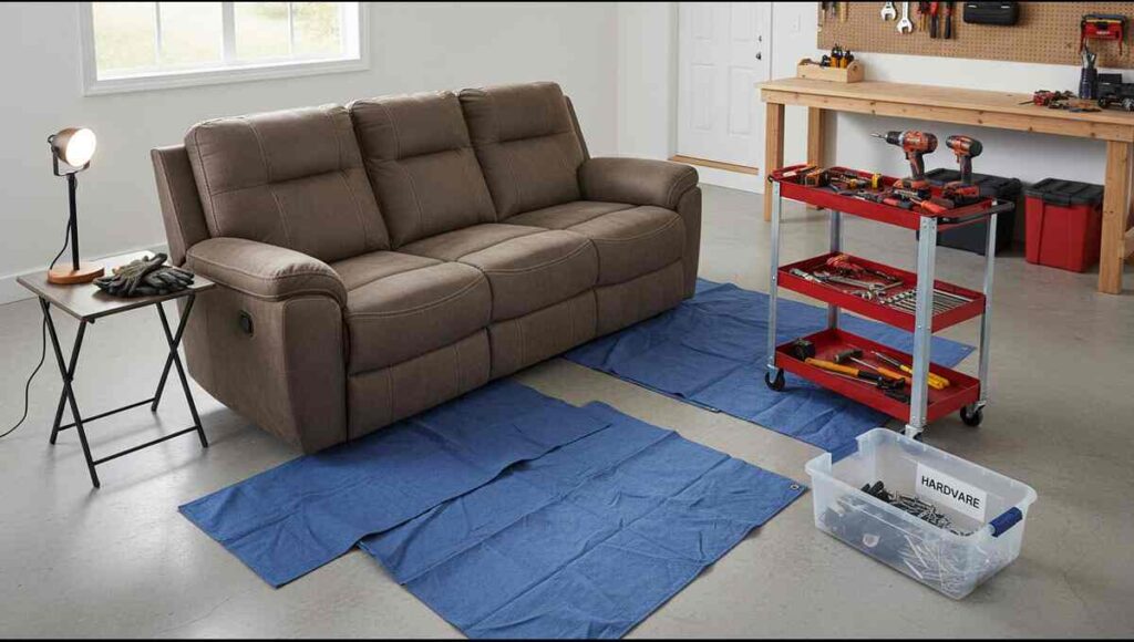 taking apart manual recliner couches and chairs