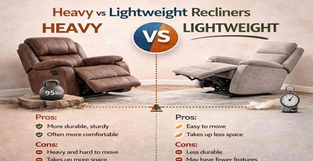 heavy vs lightweight recliners